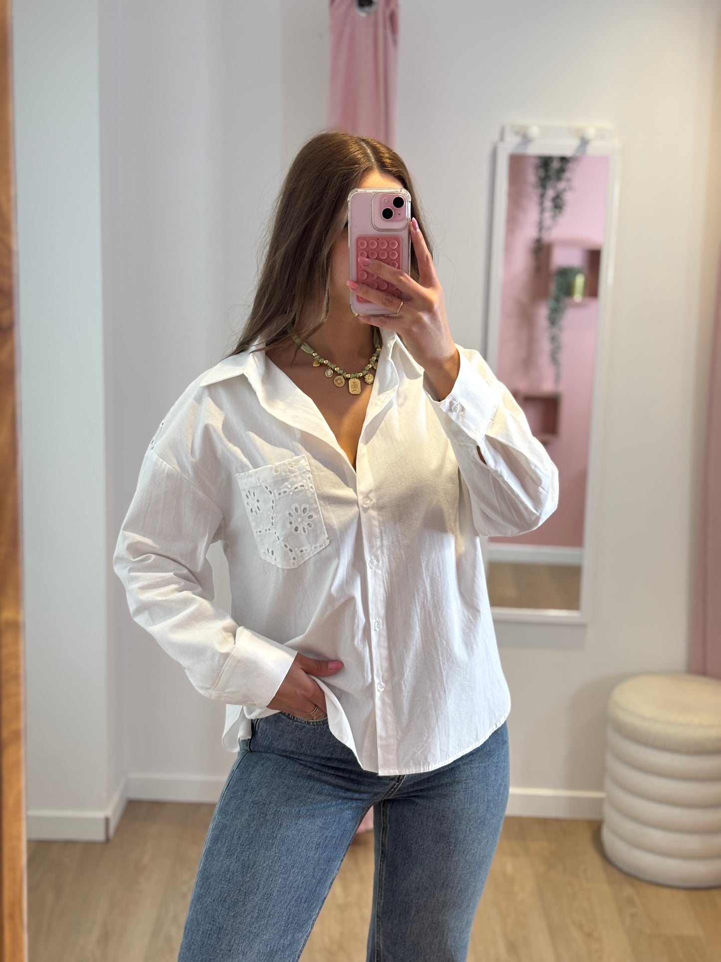 Chemise Blanche - Détails Brodés