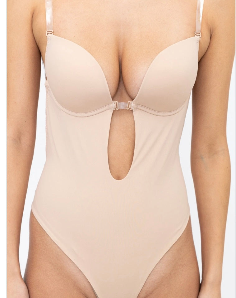 Body dos nu Sans Couture (Pas de Bride dans Le Dos) – Seconde Peau Invisible beige