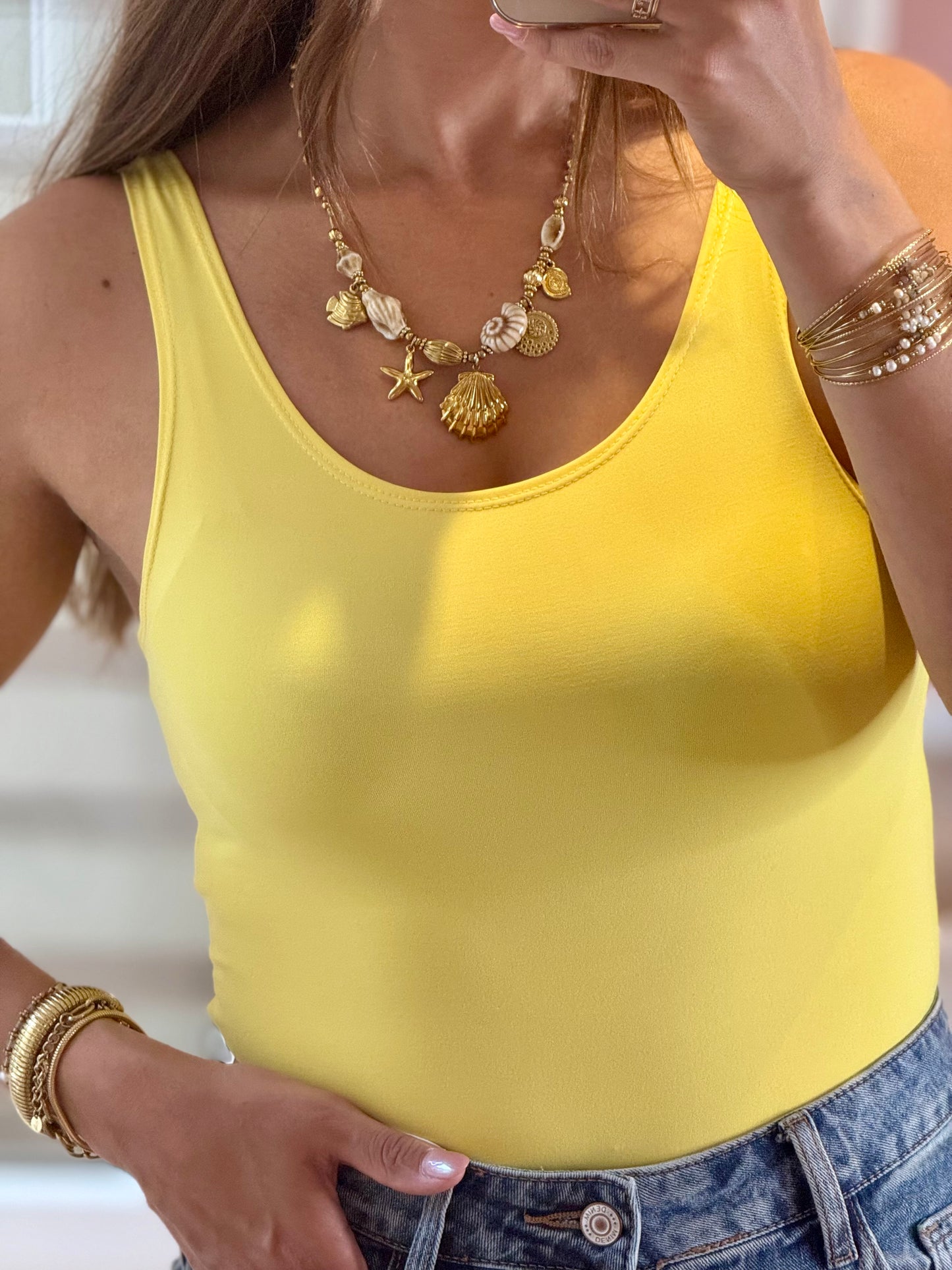 Body lycra Jaune