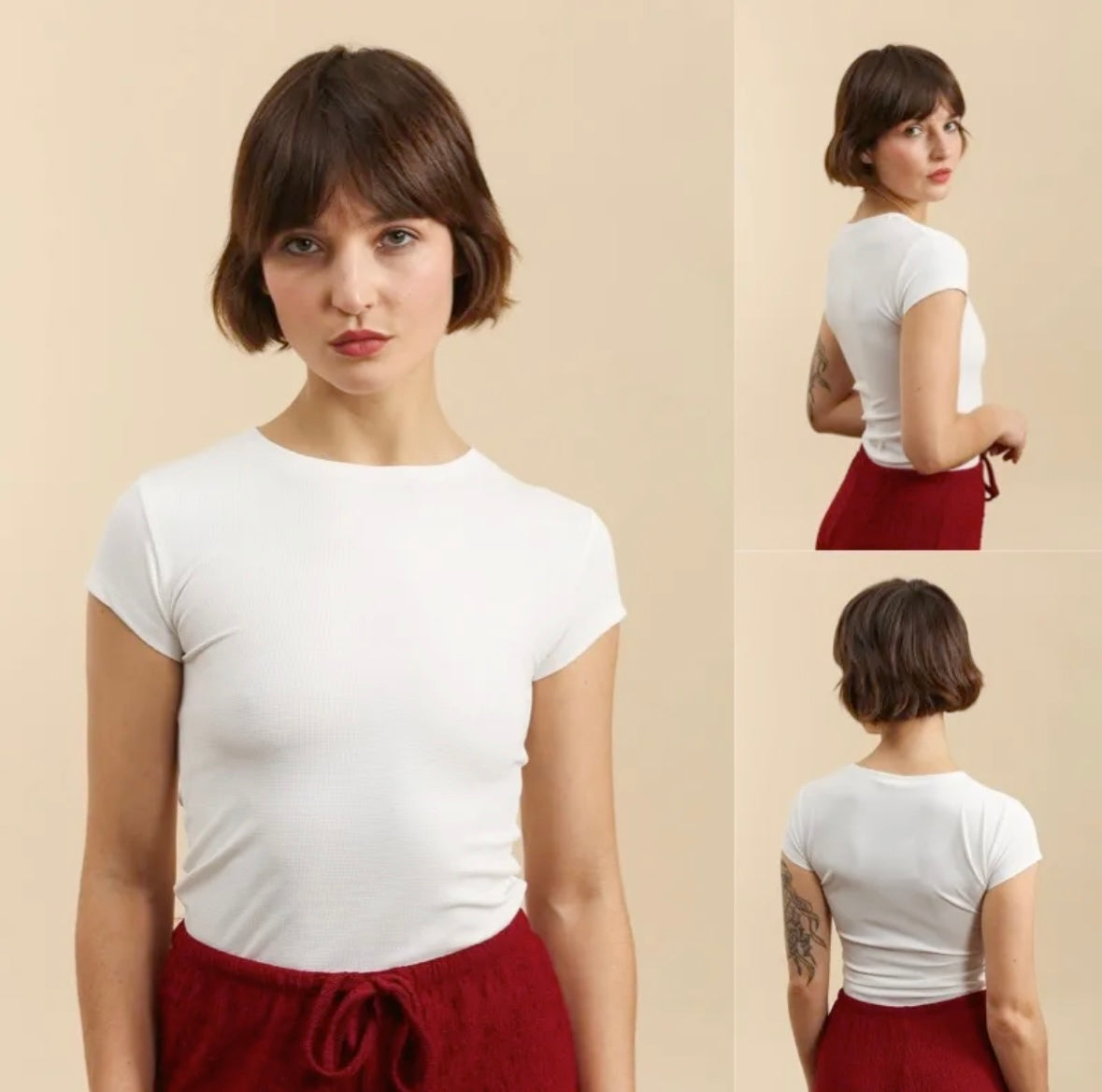 T-shirt blanc - Classique & Elégant