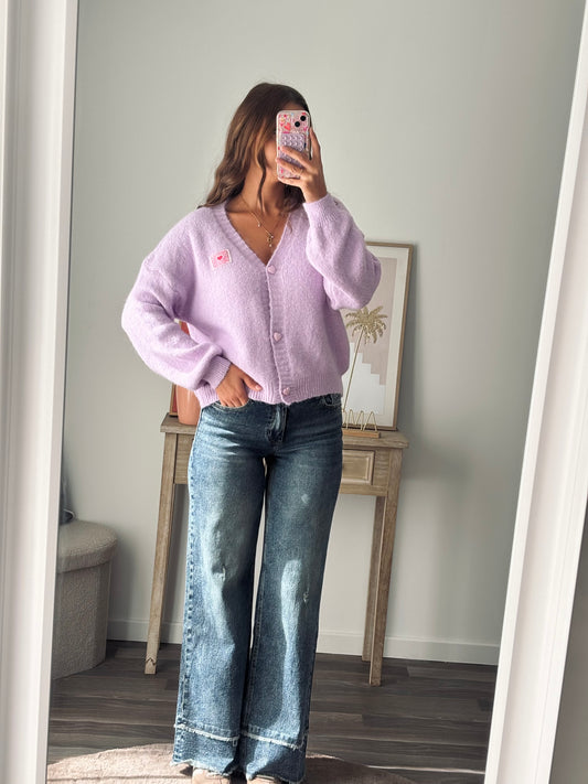 Jean Wide Leg/Straight - Détails Frange