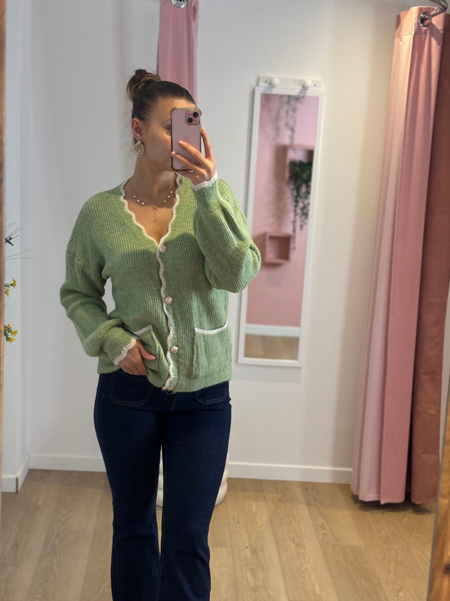 Gilet Fanny vert