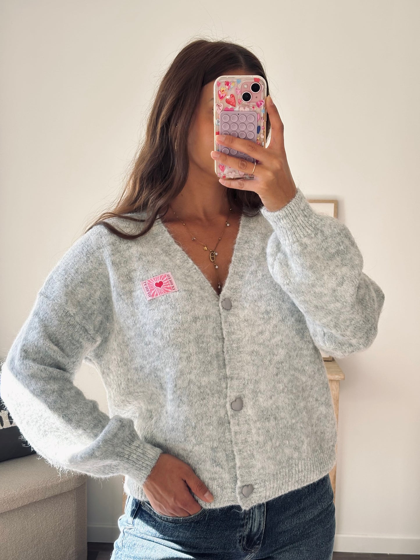 Gilet « Le Soleil » - Gris Clair