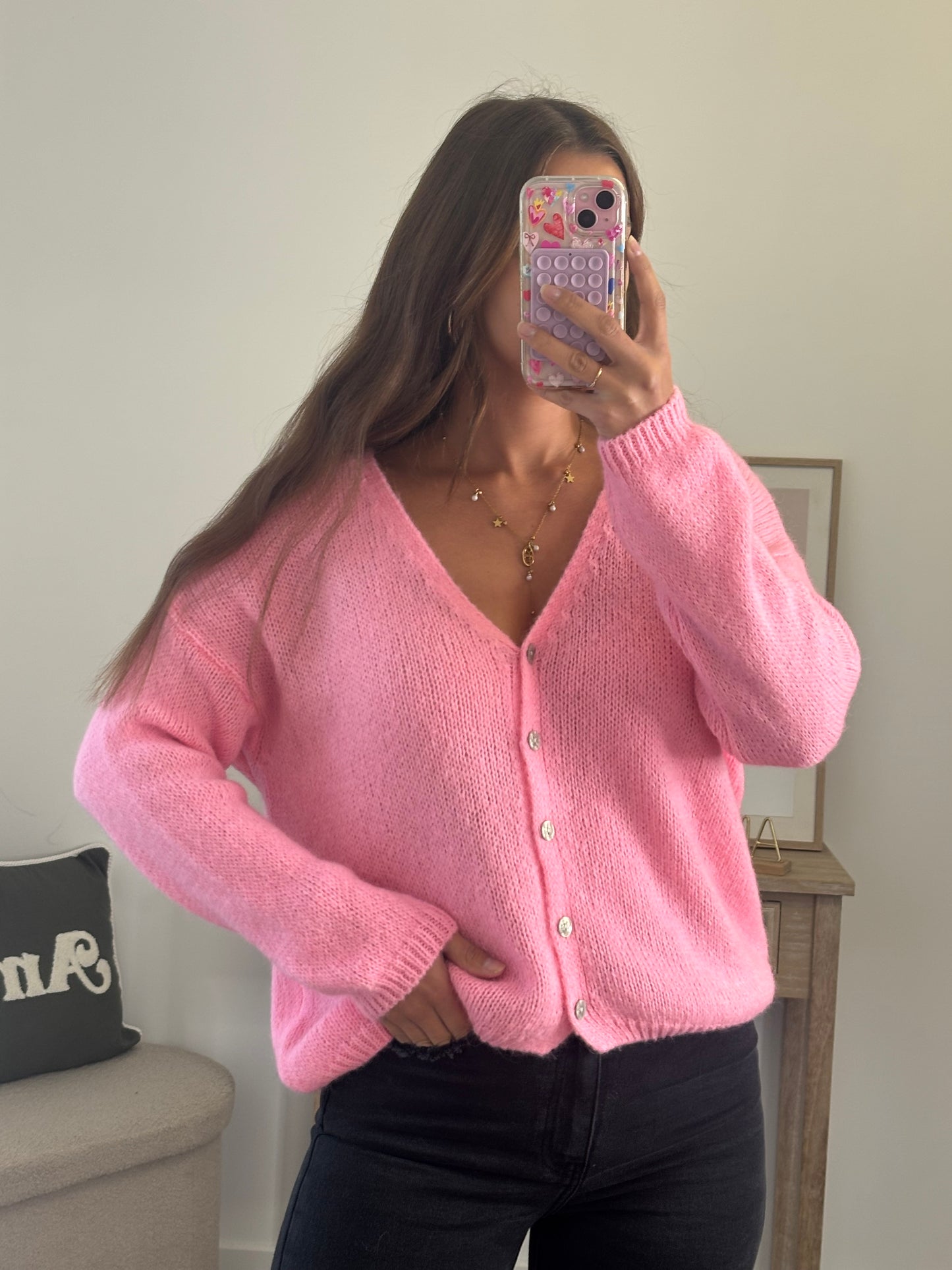 Gilet Coloré - Baby Rose