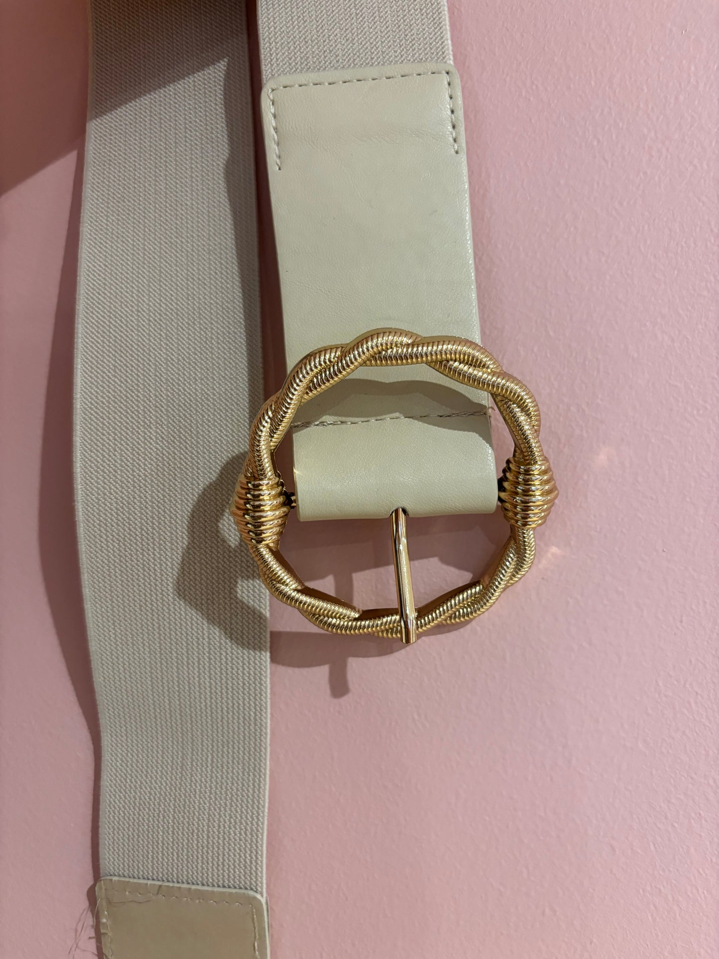 Ceinture élastique Nina écru