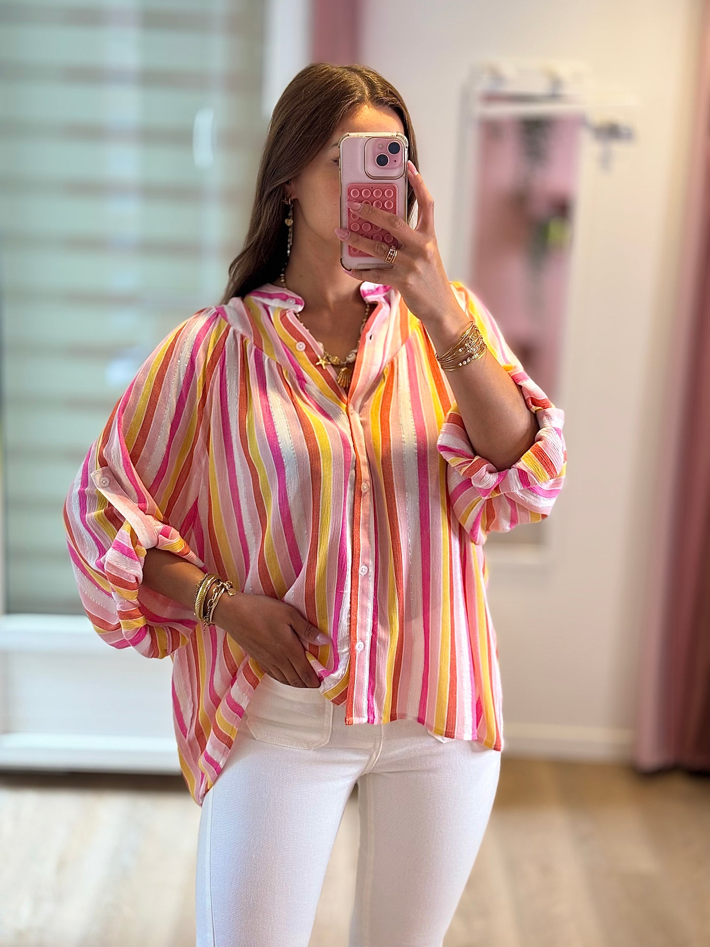 Chemise Fluide Rayée - Colorée