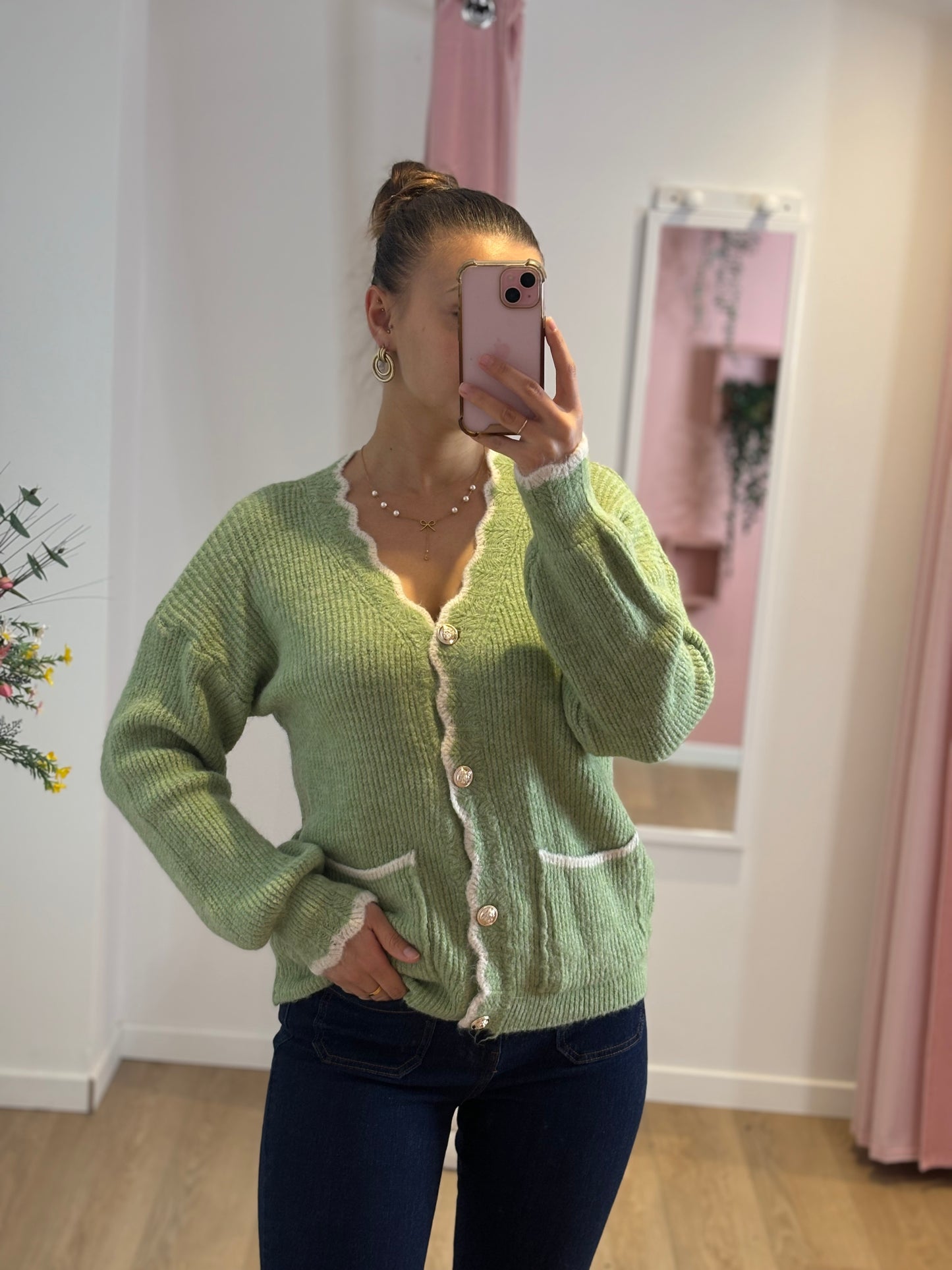 Gilet Fanny vert