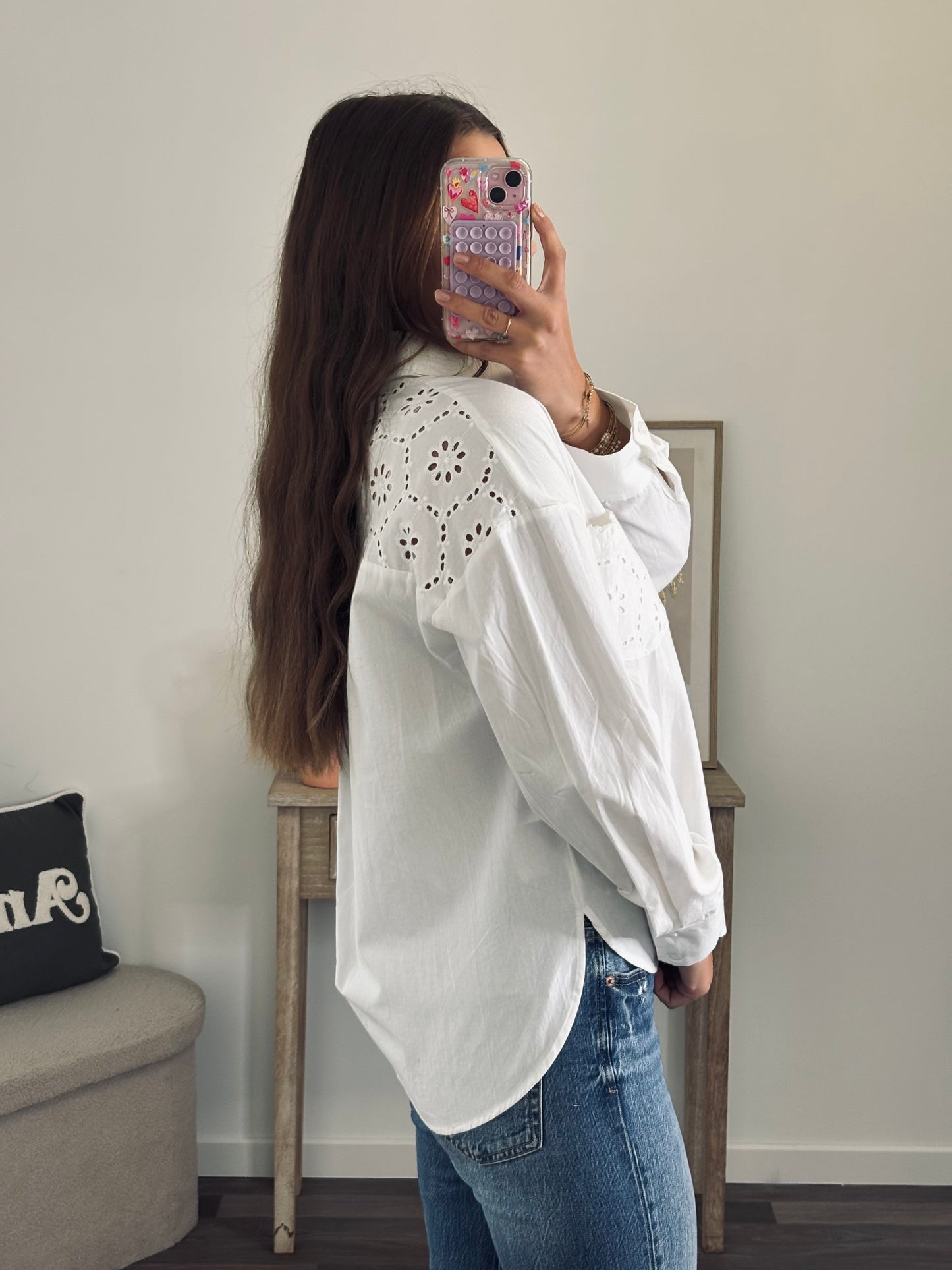 Chemise Blanche - Détails Brodés