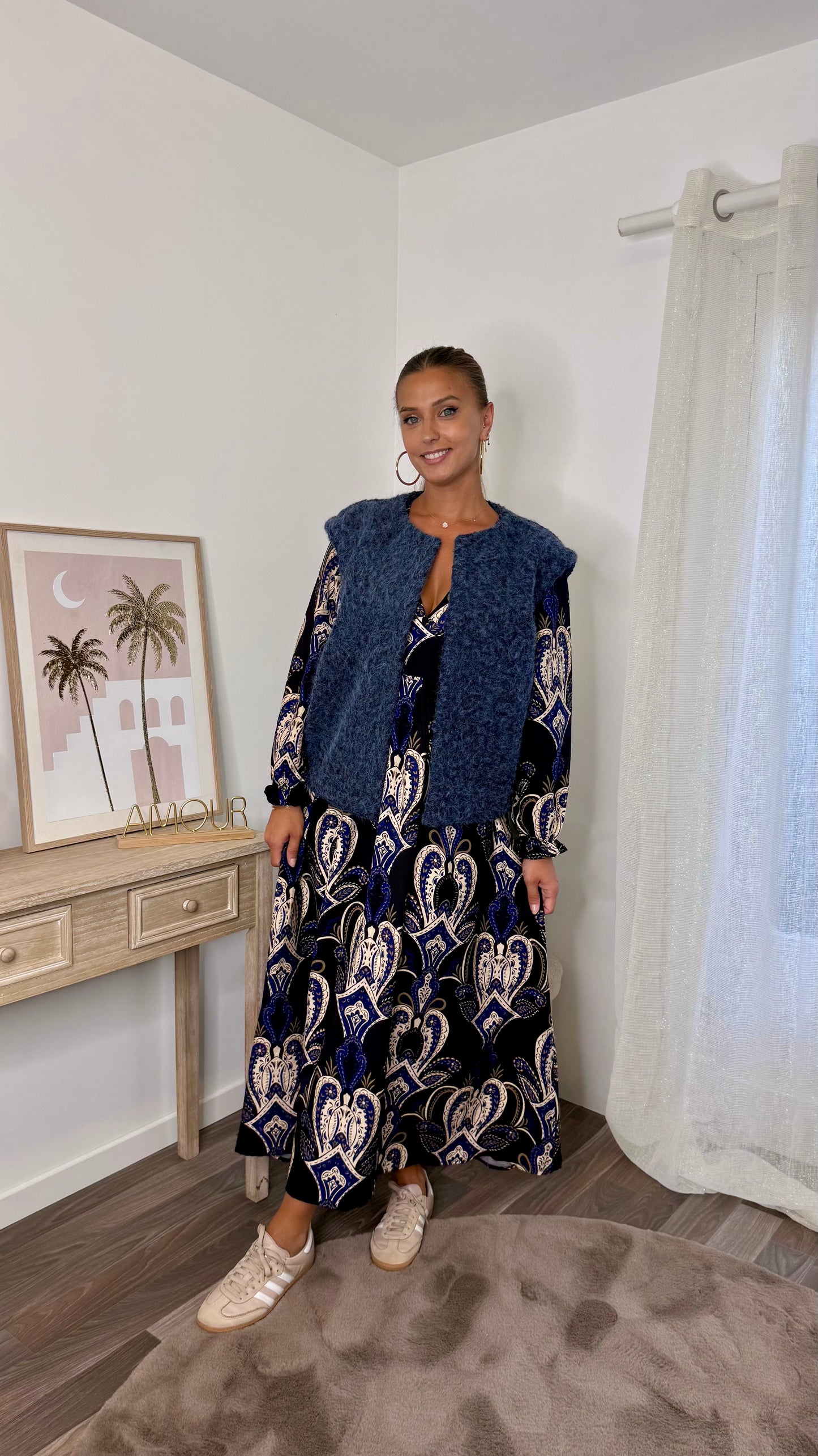 Robe Longue Imprimée Paisley