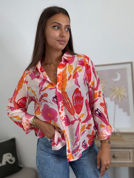 Blouse en Soie - Imprimée