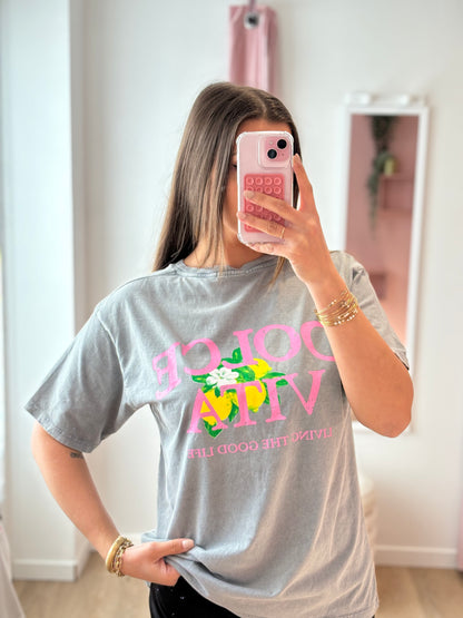 T-shirt DOLCE VITA gris