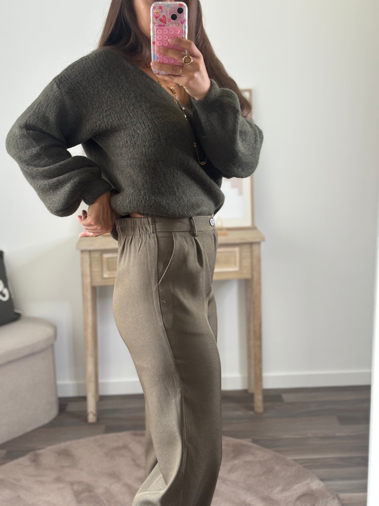 Pantalon Tailleur - Kaki