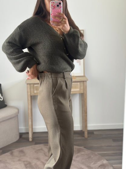 Pantalon Tailleur - Kaki