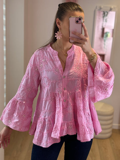 Blouse Eléa rose