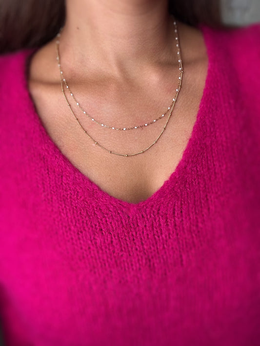 Collier - Perles Blanches