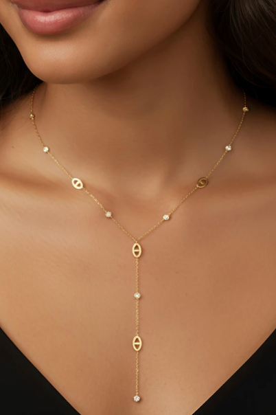 Collier - Y en Maille Marine