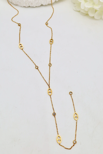 Collier - Y en Maille Marine