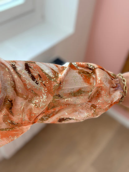 Robe longue terracota