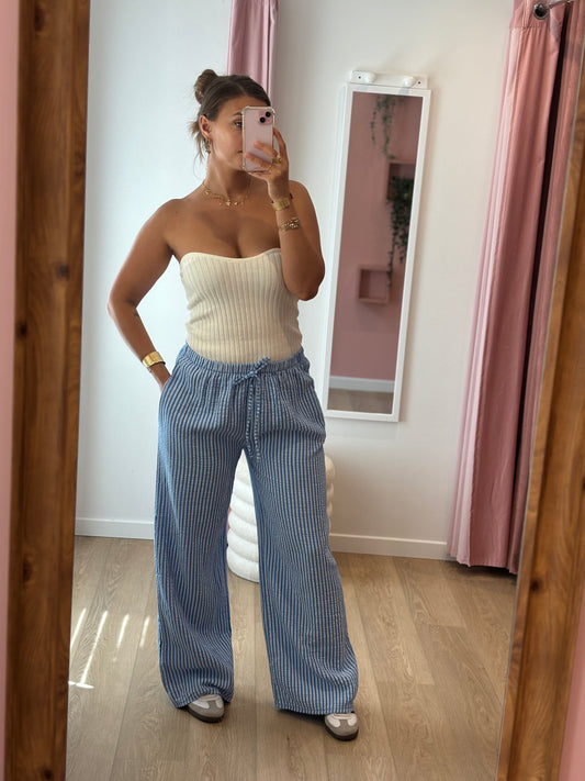 Pantalon Palma bleu