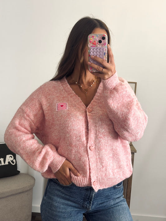 Gilet « Le Soleil » - Rose