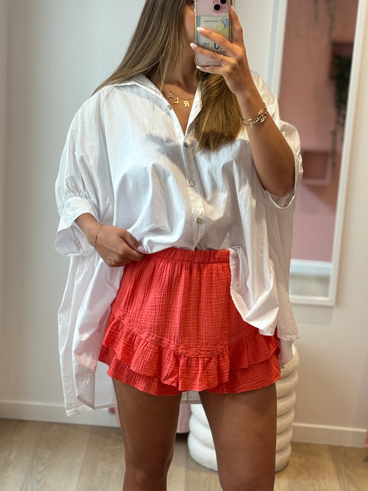 Jupe-short Olivia corail