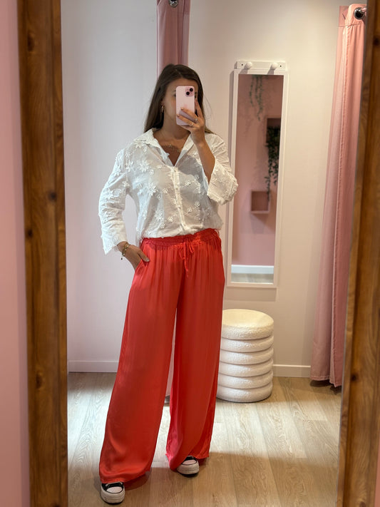 Pantalon Carla corail