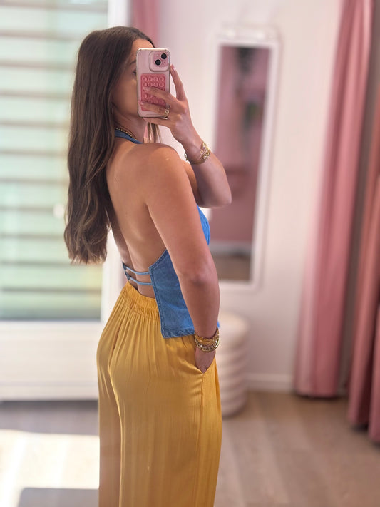 Top Dos Nu - Denim