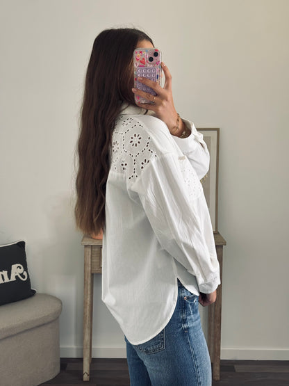 Chemise Blanche - Détails Brodés